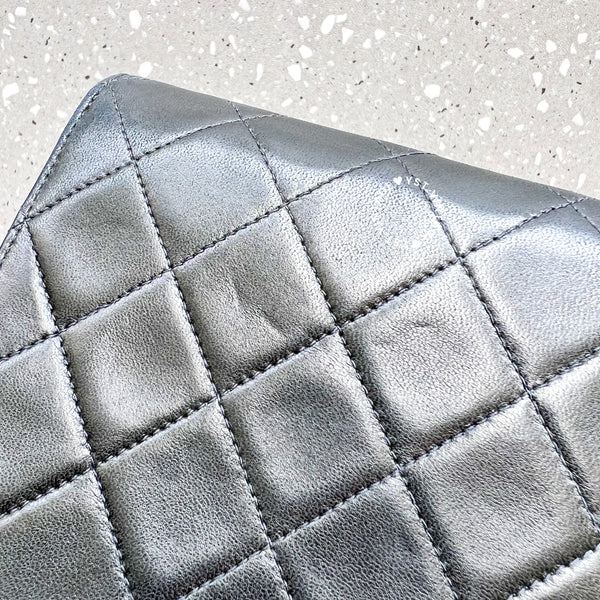 Vintage Chanel Push Lock Flap Bag - Black*Gold