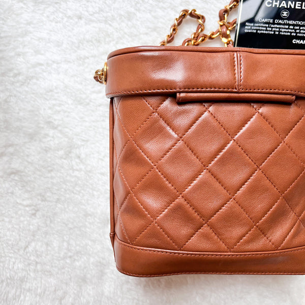 Vintage Chanel Vanity Bag with Tassel - Caramel Latte