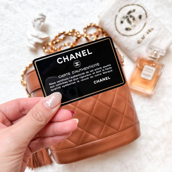 Vintage Chanel Vanity Bag with Tassel - Caramel Latte