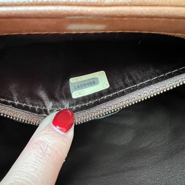 Vintage Chanel Vanity Bag with Tassel - Caramel Latte