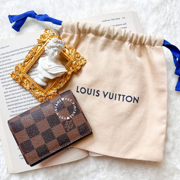 Vintage LV Damier Canvas Card Holder 002