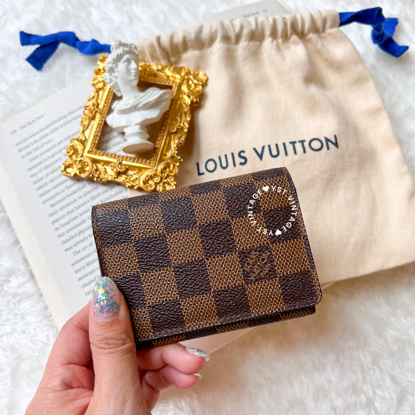 Vintage LV Damier Canvas Card Holder 002