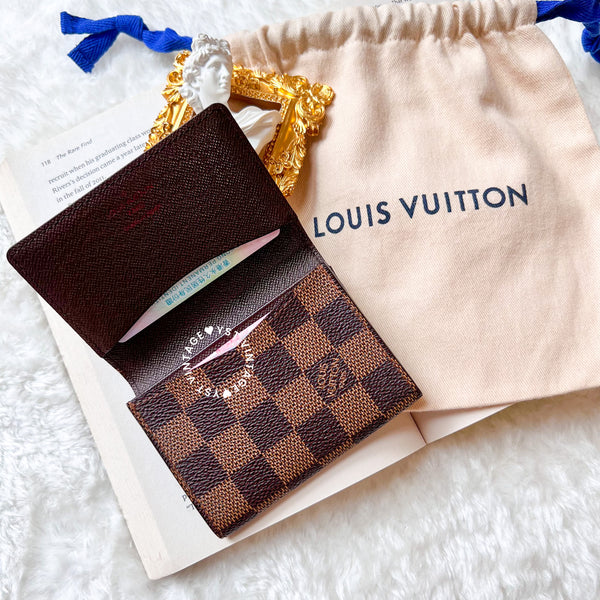 Vintage LV Damier Canvas Card Holder 002