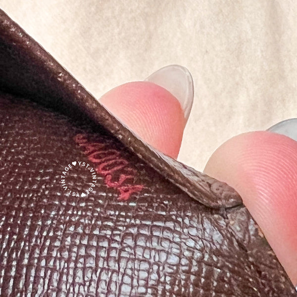 Vintage LV Damier Canvas Card Holder 002