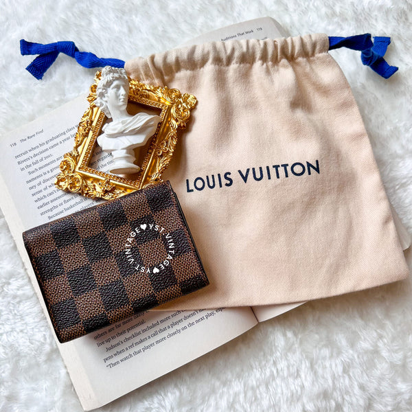 Vintage LV Damier Canvas Card Holder 002