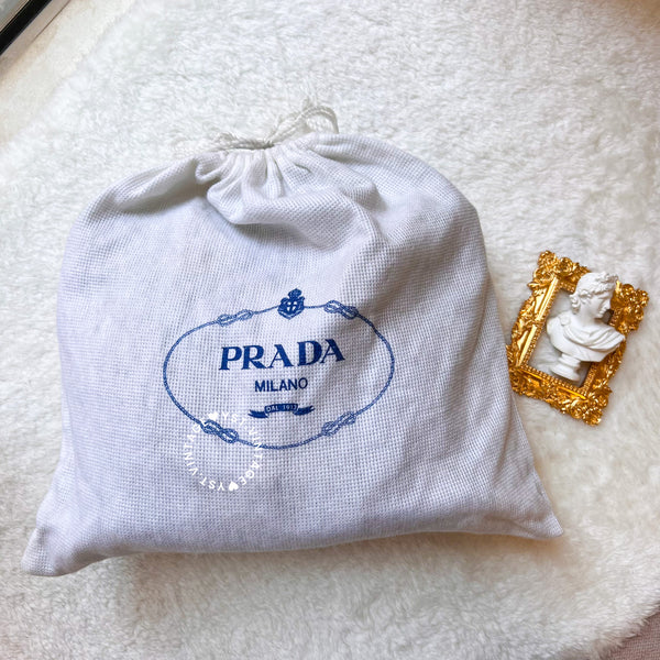 Vintage Prada Quilted Nylon & Saffiano Shoulder Bag - Black*Gold