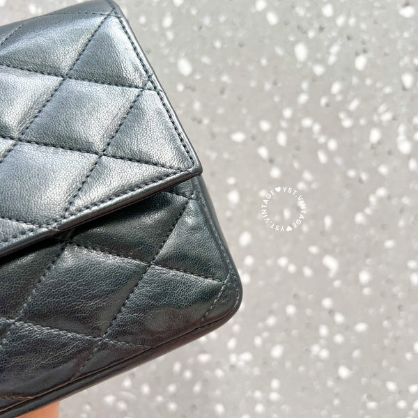 【12.12 中古拍賣】Vintage Chanel Big Coco Mark Flap Bag - Black*Gold