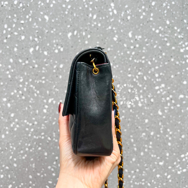 【12.12 中古拍賣】Vintage Chanel Big Coco Mark Flap Bag - Black*Gold