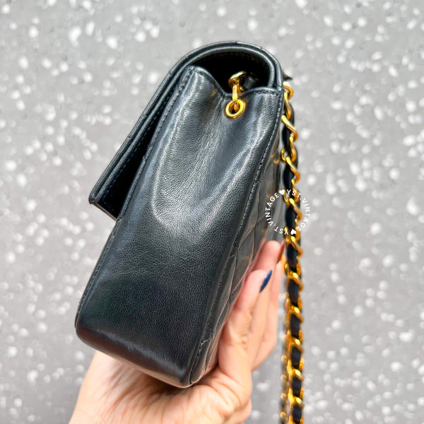 【12.12 中古拍賣】Vintage Chanel Big Coco Mark Flap Bag - Black*Gold