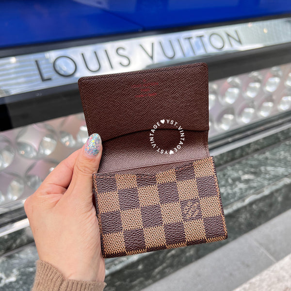 Vintage LV Damier Canvas Card Holder 002
