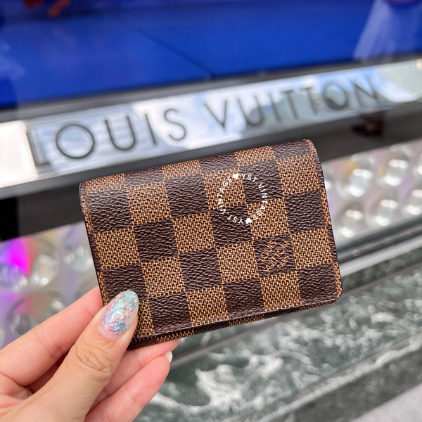 Vintage LV Damier Canvas Card Holder 002