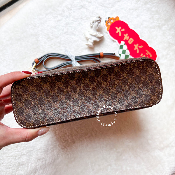 Vintage CELINE Macadam Vanity Bag 014 - Brown