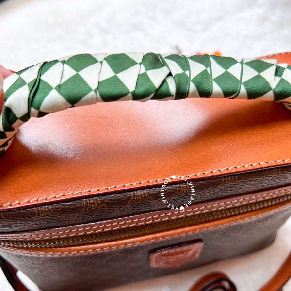 Vintage CELINE Macadam Vanity Bag 014 - Brown