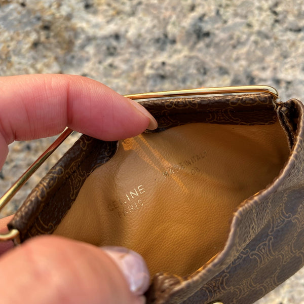 Vintage CELINE 2000s Sulky Macadam Coins Bag