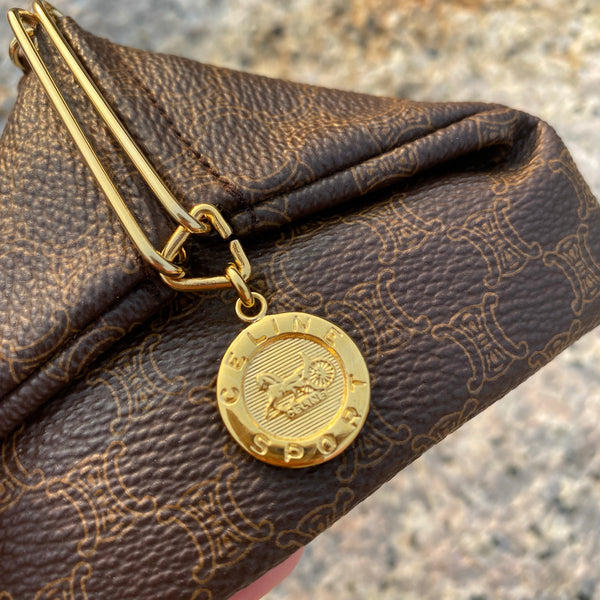 Vintage CELINE 2000s Sulky Macadam Coins Bag