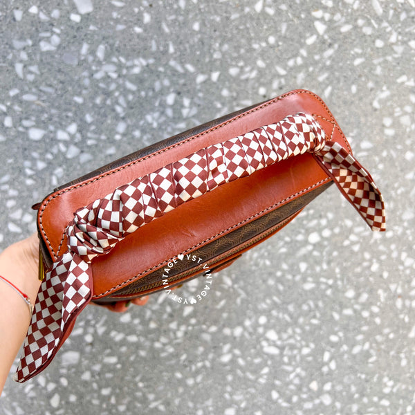 Vintage CELINE Macadam Vanity Bag 020 - Brown (Code: 035600)