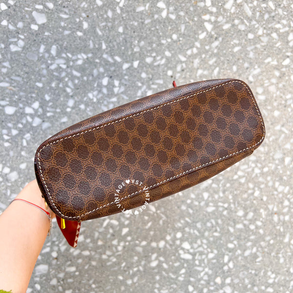 Vintage CELINE Macadam Vanity Bag 020 - Brown (Code: 035600)