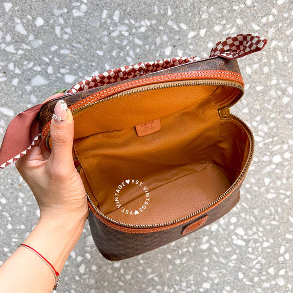 Vintage CELINE Macadam Vanity Bag 020 - Brown (Code: 035600)