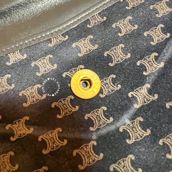 Vintage CELINE Macadam Long Wallet - Navy