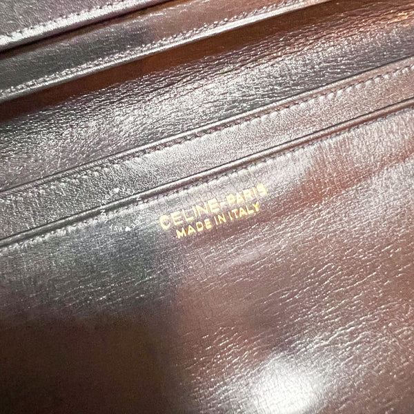 Vintage CELINE Macadam Long Wallet - Navy