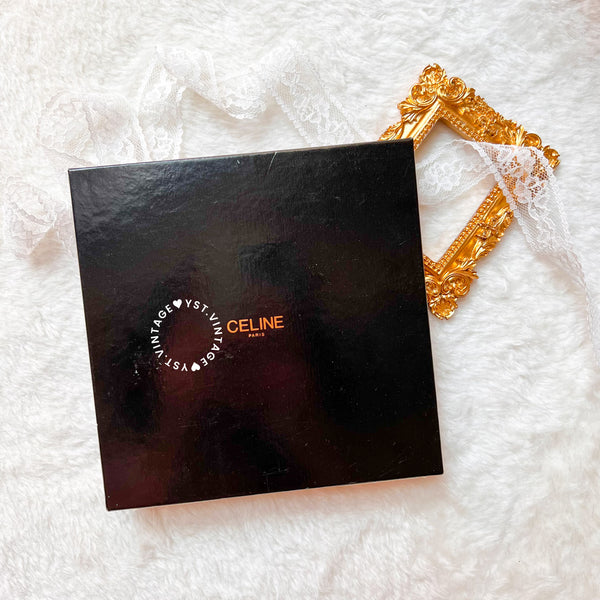 Vintage CELINE Scarf/ Handkerchief With Box (Code: 034100)