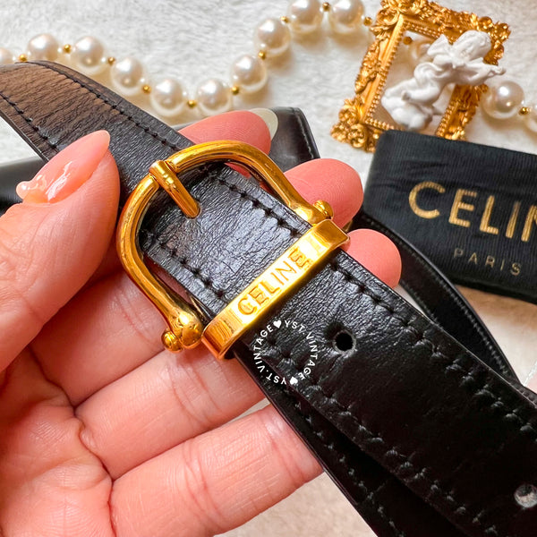 Vintage CELINE Planet Classic Bag in Box - Black (Code: 035500)