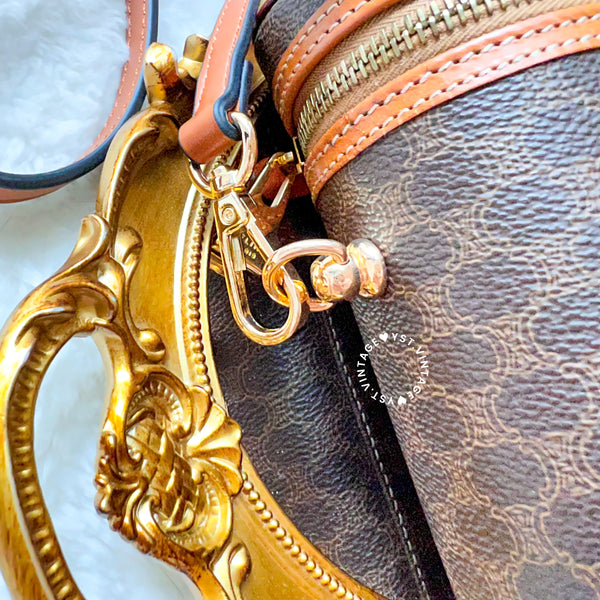 Vintage CELINE Macadam Vanity Bag 022 - Brown (Code: 041500 )