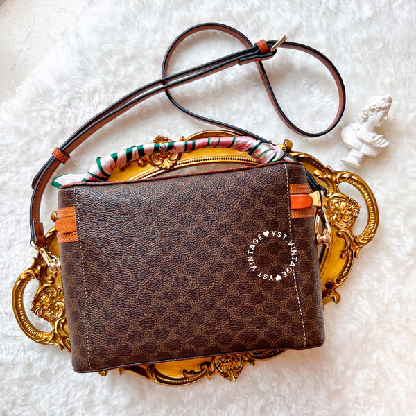 Vintage CELINE Macadam Vanity Bag 022 - Brown (Code: 041500 )