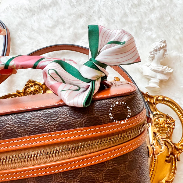 Vintage CELINE Macadam Vanity Bag 022 - Brown (Code: 041500 )