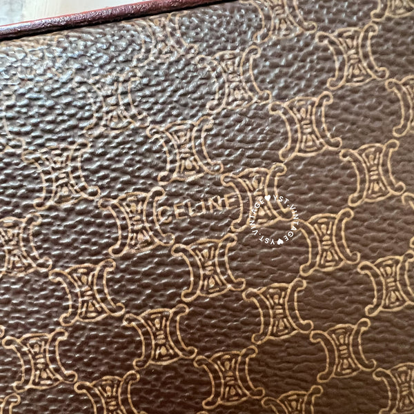 Vintage CELINE Macadam Vanity Bag 023 - Brown (Code: 041900 )