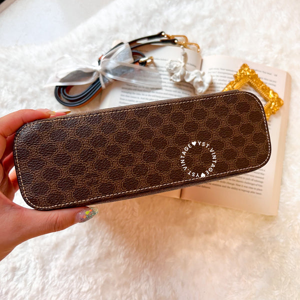 Vintage CELINE Macadam Vanity Bag 023 - Brown (Code: 041900 )