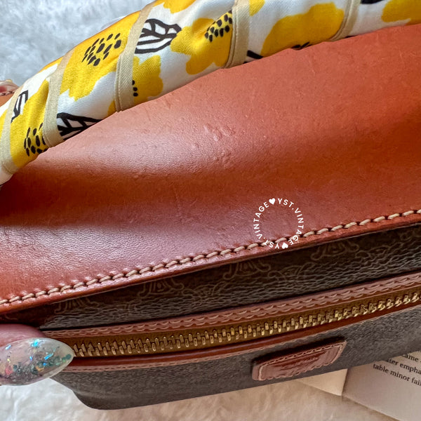 Vintage CELINE Macadam Vanity Bag 023 - Brown (Code: 041900 )