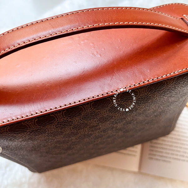 Vintage CELINE Macadam Vanity Bag 023 - Brown (Code: 041900 )