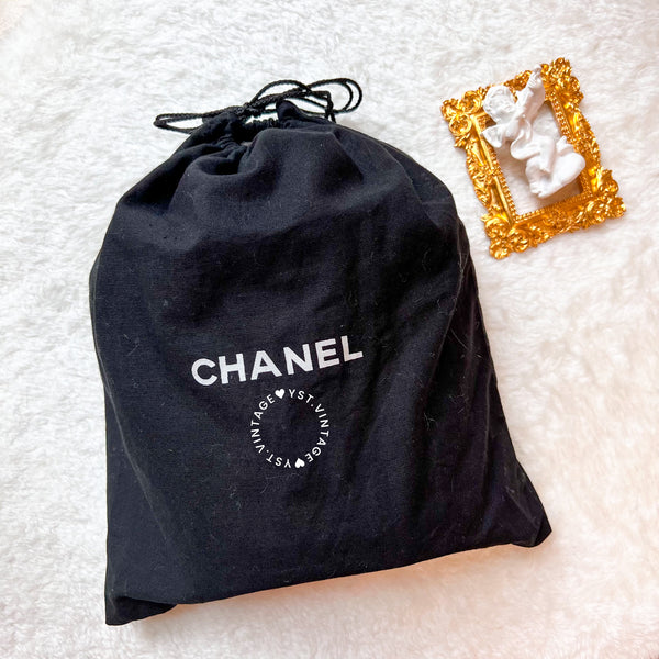 Vintage Chanel Vanity Bag with Tassel - Black 002
