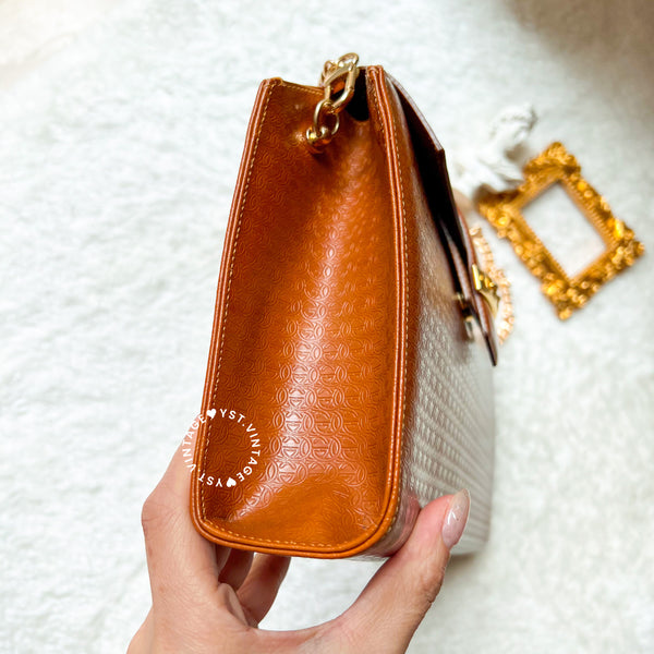 Vintage Gucci 1980s Clutch - Caramel