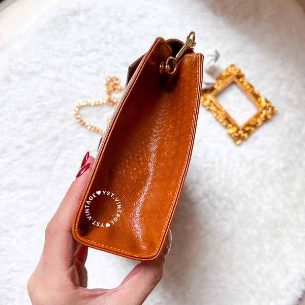 Vintage Gucci 1980s Clutch - Caramel