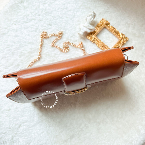 Vintage Gucci 1980s Clutch - Caramel