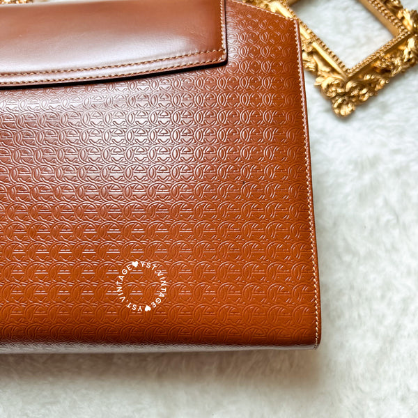 Vintage Gucci 1980s Clutch - Caramel