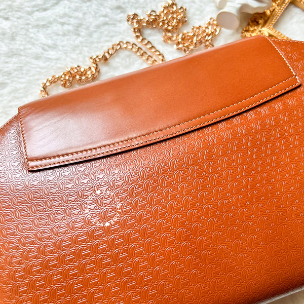 Vintage Gucci 1980s Clutch - Caramel