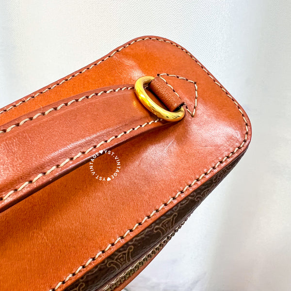 Vintage CELINE Macadam Vanity Bag 033 - Brown