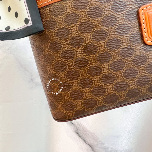 Vintage CELINE Macadam Vanity Bag 033 - Brown