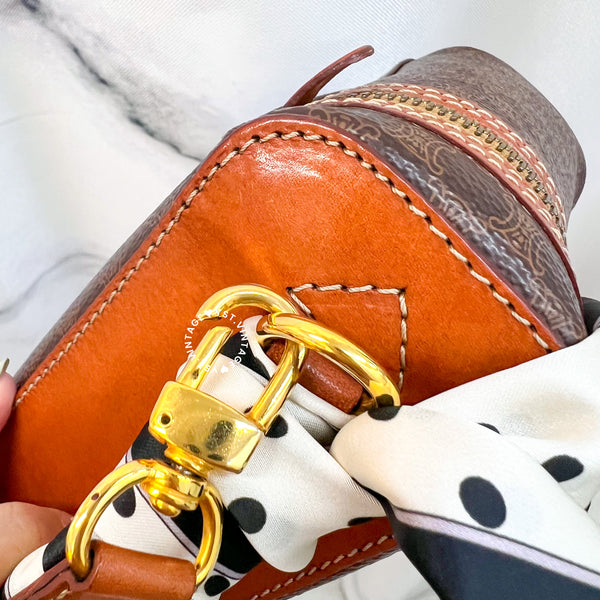 Vintage CELINE Macadam Vanity Bag 033 - Brown