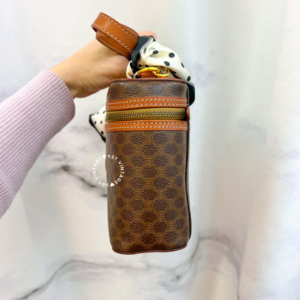 Vintage CELINE Macadam Vanity Bag 033 - Brown