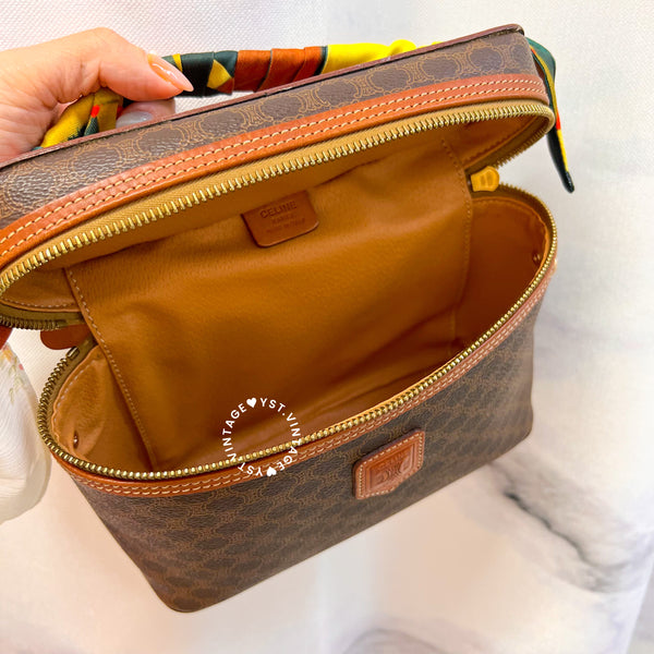 Vintage CELINE Macadam Vanity Bag 018 - Brown (Code: 036500)