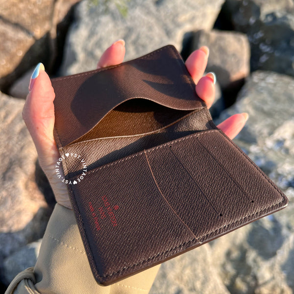Vintage LV Damier Canvas Card Holder 003