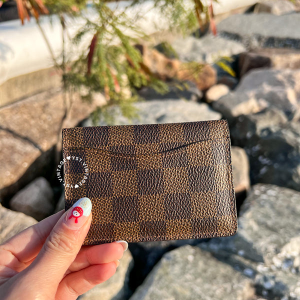 Vintage LV Damier Canvas Card Holder 003