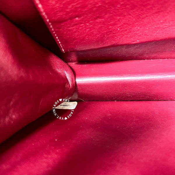 Vintage Chanel Push-Lock 25cm Square Flap Bag - Black x Gold 002