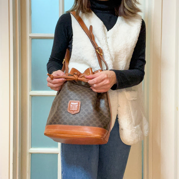 Vintage CELINE Macadam Bucket Bag 002