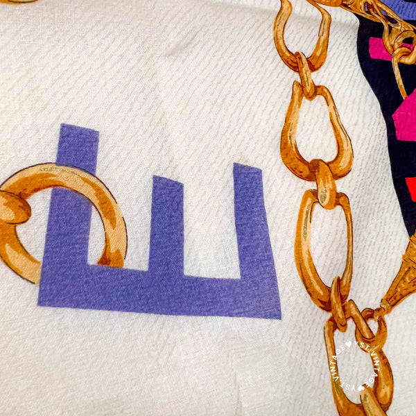 Vintage CELINE Scarf/ Handkerchief - Effi (Code: 036000)