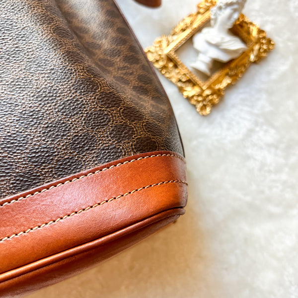 Vintage CELINE Macadam Bucket Bag 002